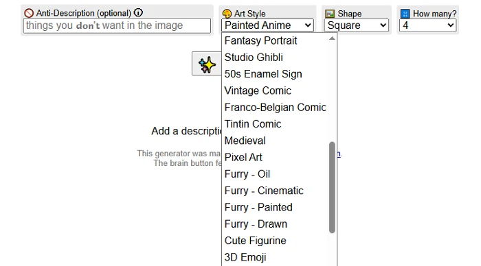 Pick Image Style