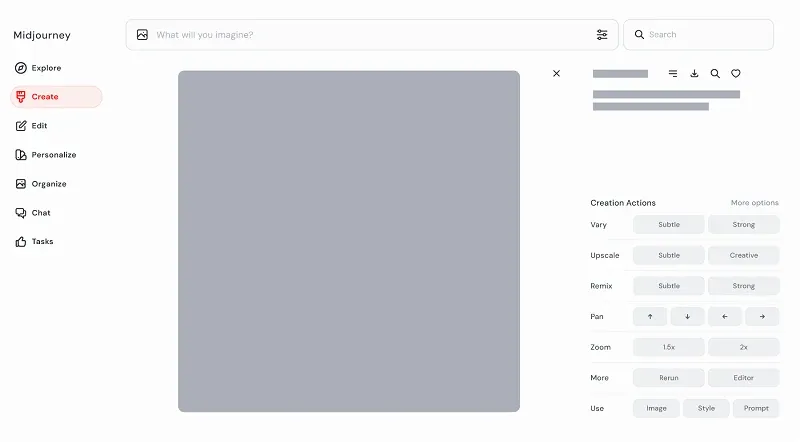Image options in Midjourney
