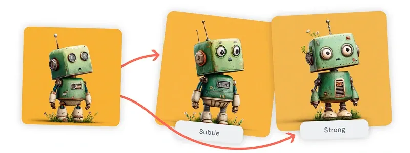 A robot image variations