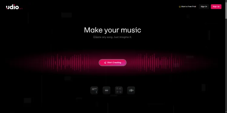Criar música com IA grátis com Udio AI