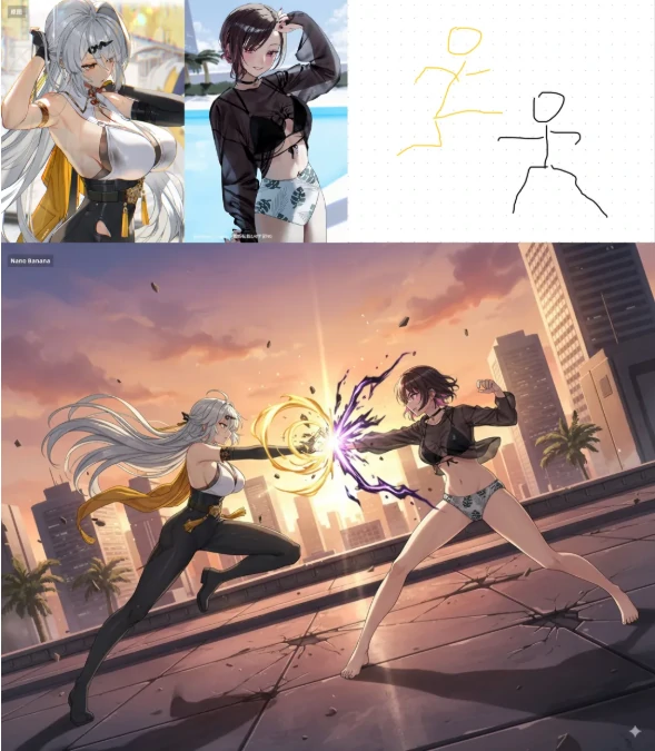 Magia de boceto a escena