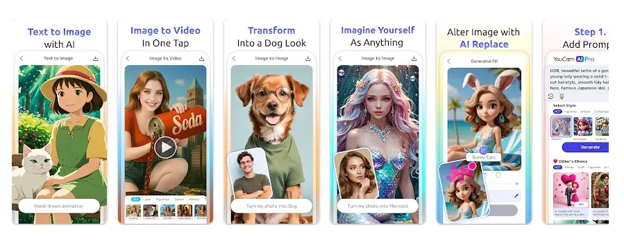 Crear avatar con foto en móvil - YouCam Perfect