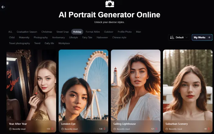 AI Portrait Templates