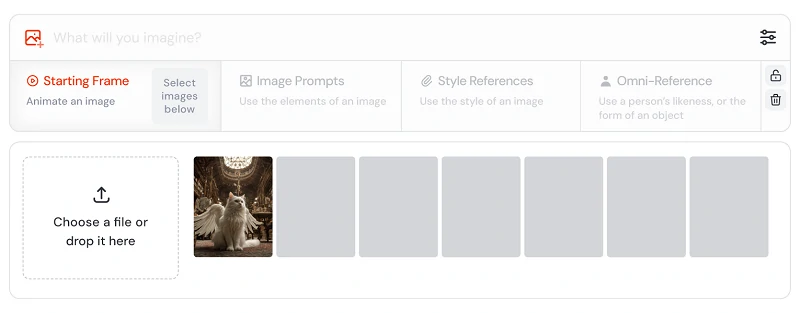 MJ image prompt interface