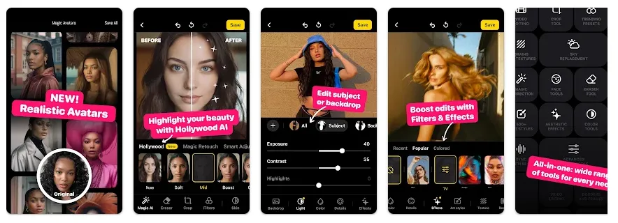 Crear avatar con foto en móvil - Lensa AI