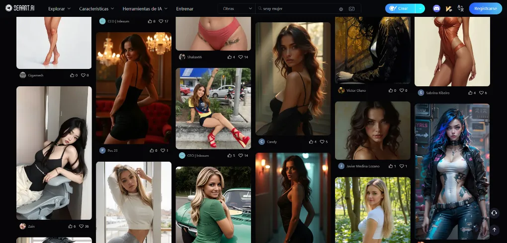 Sexy imagen en SeaArt AI