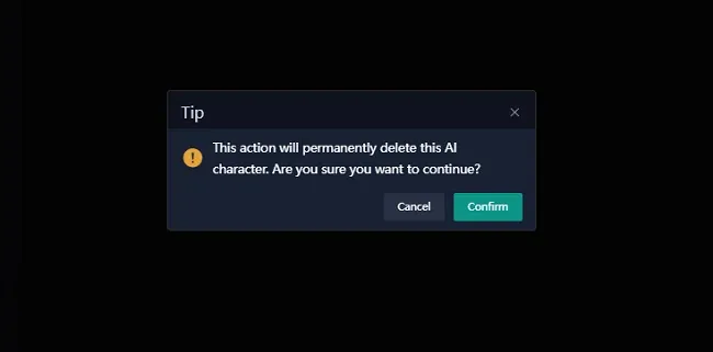 Delete Characters from SeaArt AI
