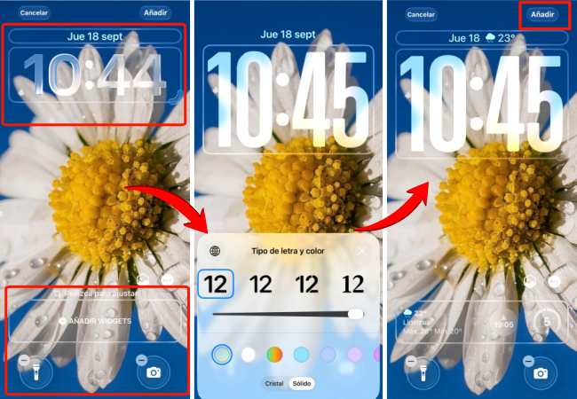 Ajusta el estilo del fondo de pantalla