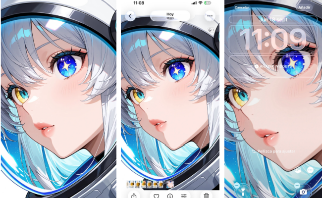 Establece la imagen generada como fondo de pantalla 3D