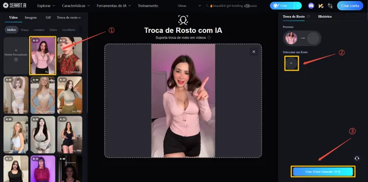 Tutorial de troca de rosto do SeaArt AI