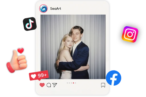 Comparte una foto con efecto Polaroid generada por IA en redes sociales