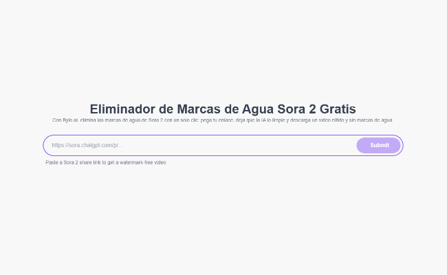 Eliminador de marcas de agua Sora 2 gratis - Bylo AI