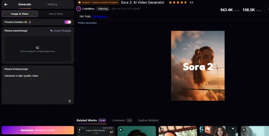 Sora 2: AI Video Generator from Seaart AI