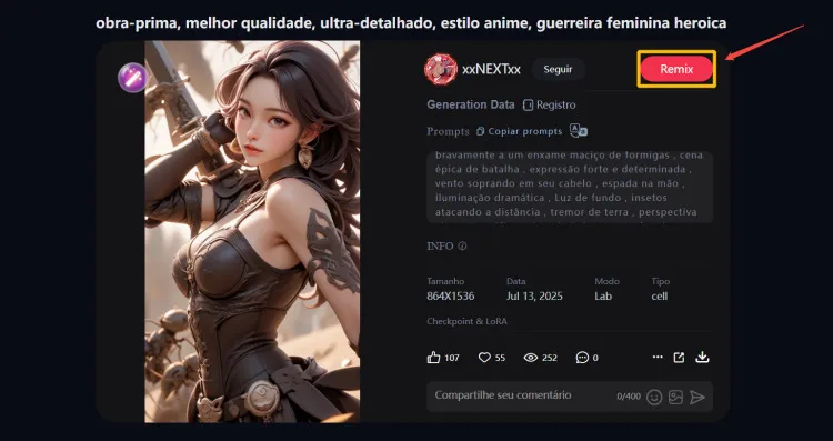 Modelo de arte sensual de IA do SeaArt