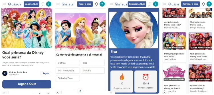 Teste qual princesa da Disney eu sou do Quizur