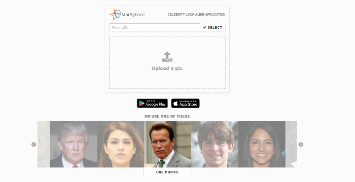 Descubre a qué famoso te pareces con Starbyface