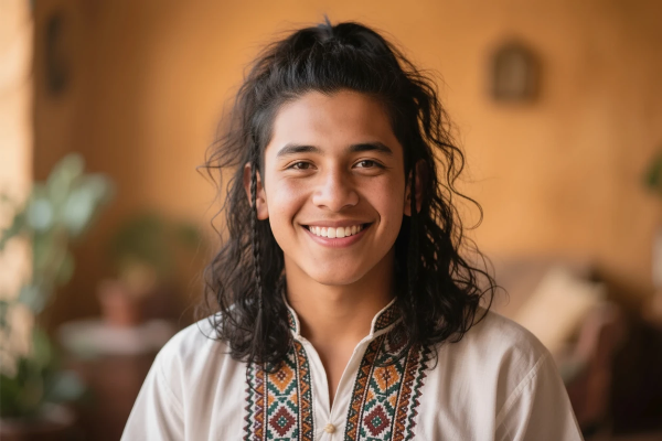 Cabello largo estilo vikingo