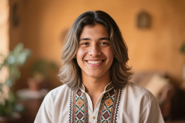 Cabello largo con efecto balayage