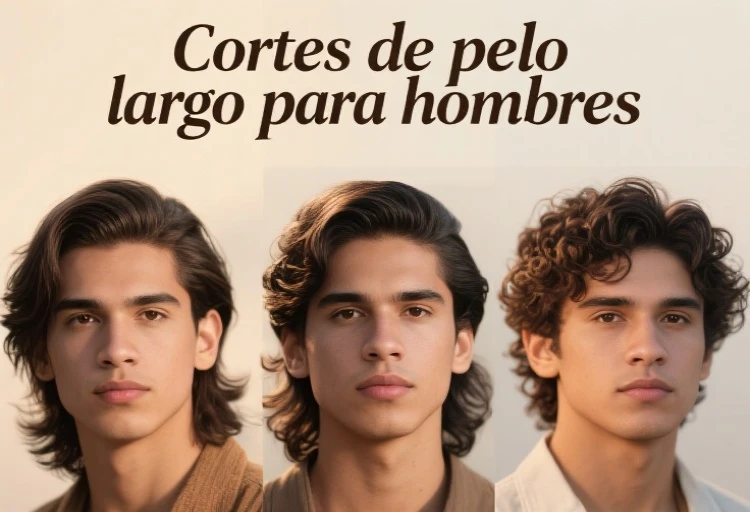 30 cortes de pelo largo para hombres: simula tu look con IA online