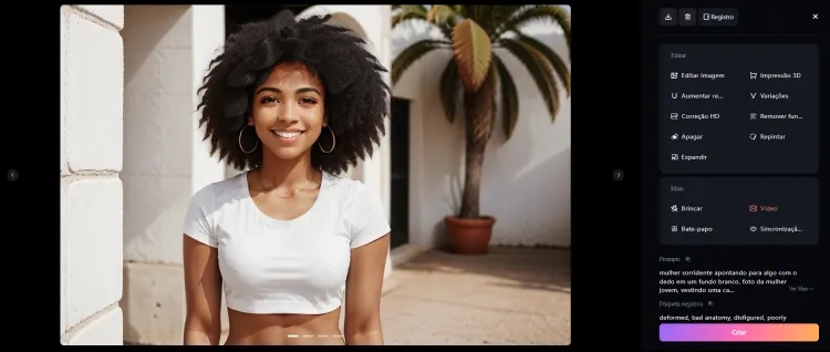 Baixar a imagem da mulher bonita IA gerada por SeaArt