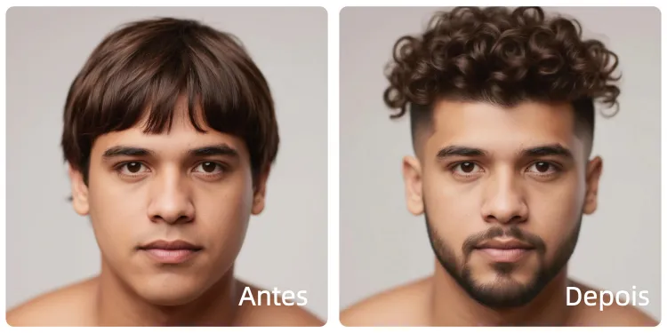 corte para rosto redondo masculino com barba