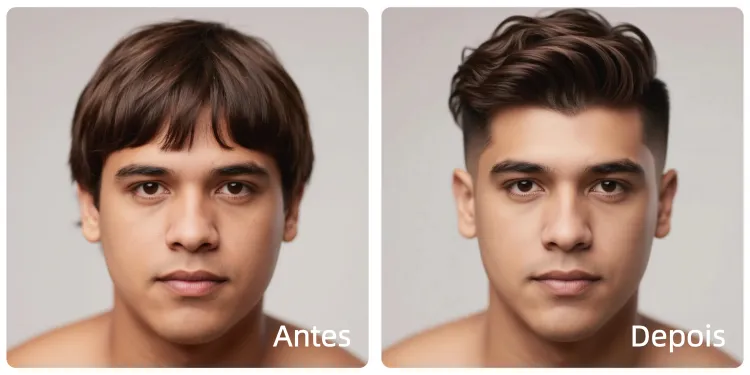 Corte Degradê com Volume no Topo