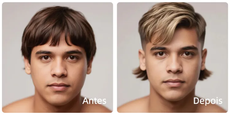 mullet cortes para rosto redondo masculino