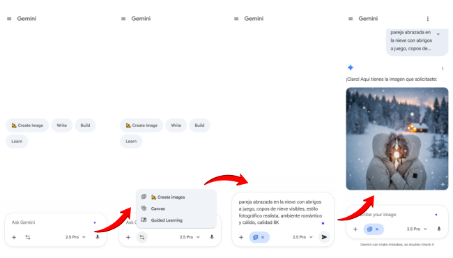 Crear imágenes con Gemini AI