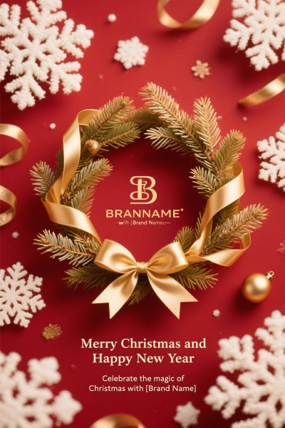 Branded Christmas card