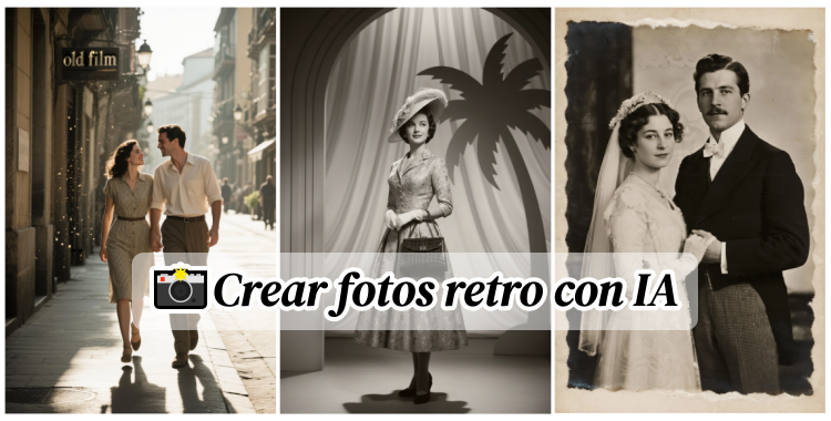 Crea fotos retro con IA