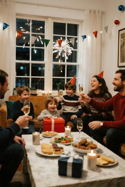 Reunión familiar de Año Nuevo