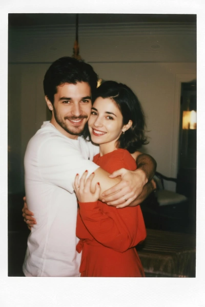 Retrato de pareja estilo Polaroid