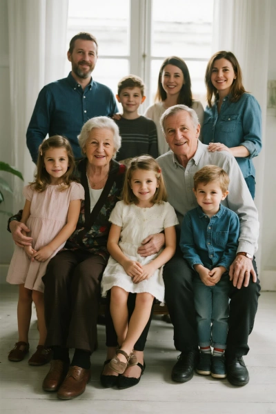 Foto de varias generaciones