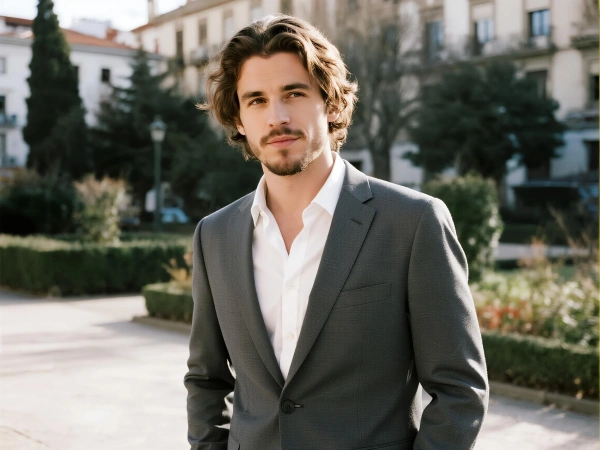 Consultor corporativo al aire libre