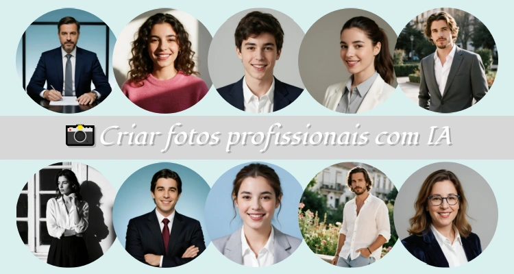 Criar fotos profissionais com IA