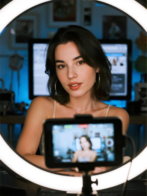 imagem para criadora de conteúdo