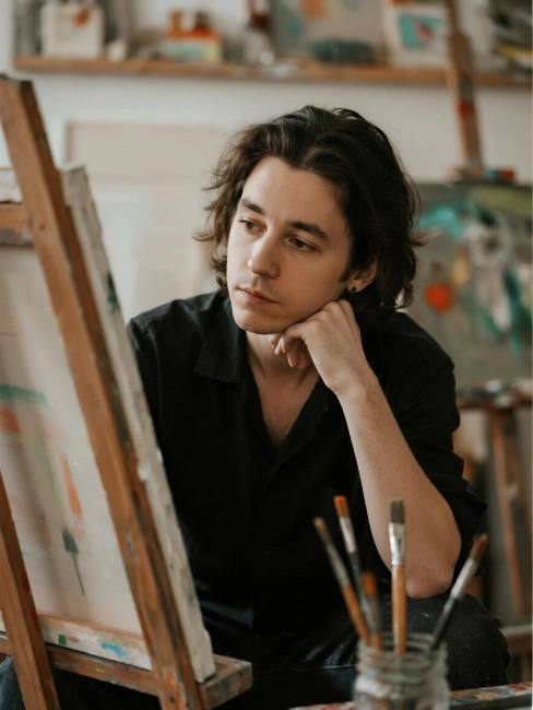 Retrato masculino para artística