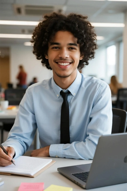 foto profissional de estagiário