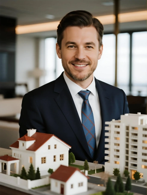 Retrato de corretor de imóveis