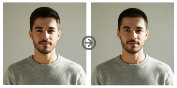 Cortes de cabello para hombres - Rapado uniforme