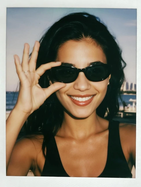 Foto Polaroid estilo selfie