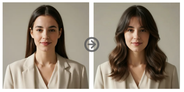 Cortes de cabello para mujer - Flequillo aireado + media melena