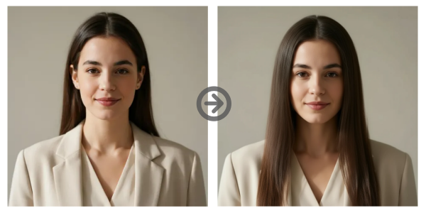 Cortes de cabello para mujer - Melena lisa con raya al medio