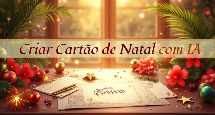 Como Fazer Cartões de Natal com IA: +20 Gemini Prompts Natal