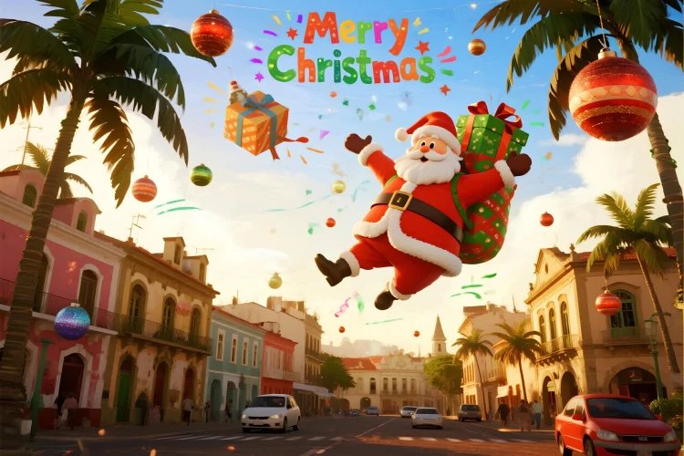 Cartão Humorístico Natalino