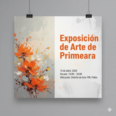 Diseño de cartel para evento