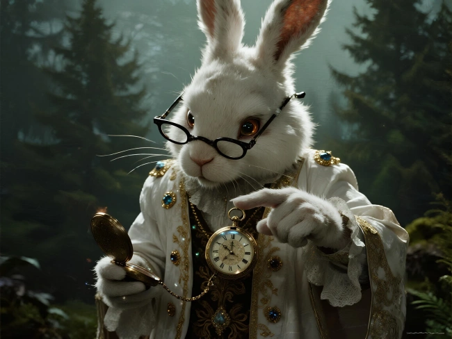 ejemplo de conejo con reloj 3