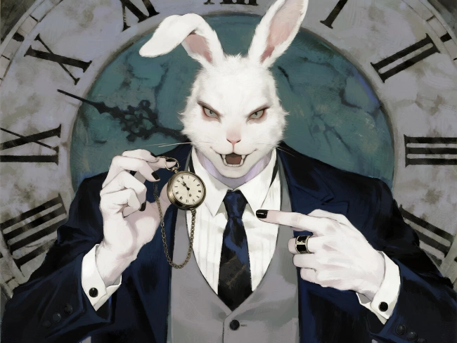 ejemplo de conejo con reloj 2