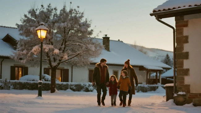 Azul oscuro con nieve difuminada