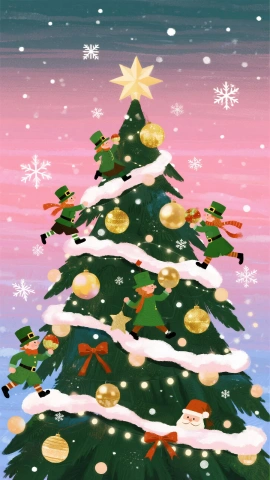 Árbol rosa brillante